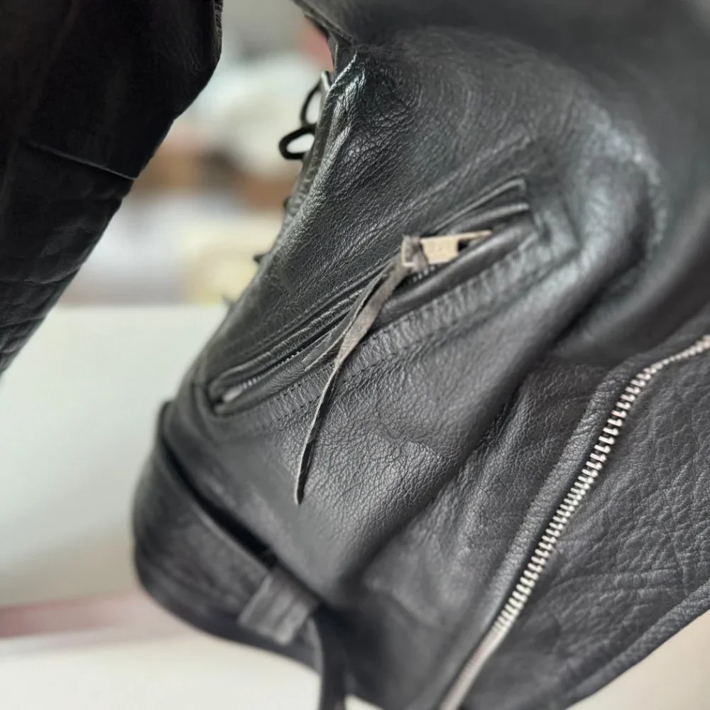 Jim Lane Leather Motorcycle Jacket size 42 - Picture 2 of 11